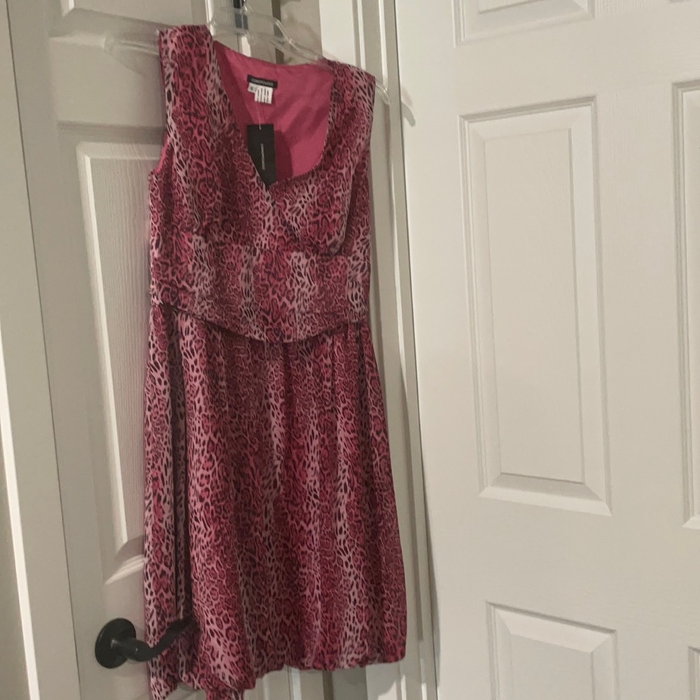 Pink animal print new dress